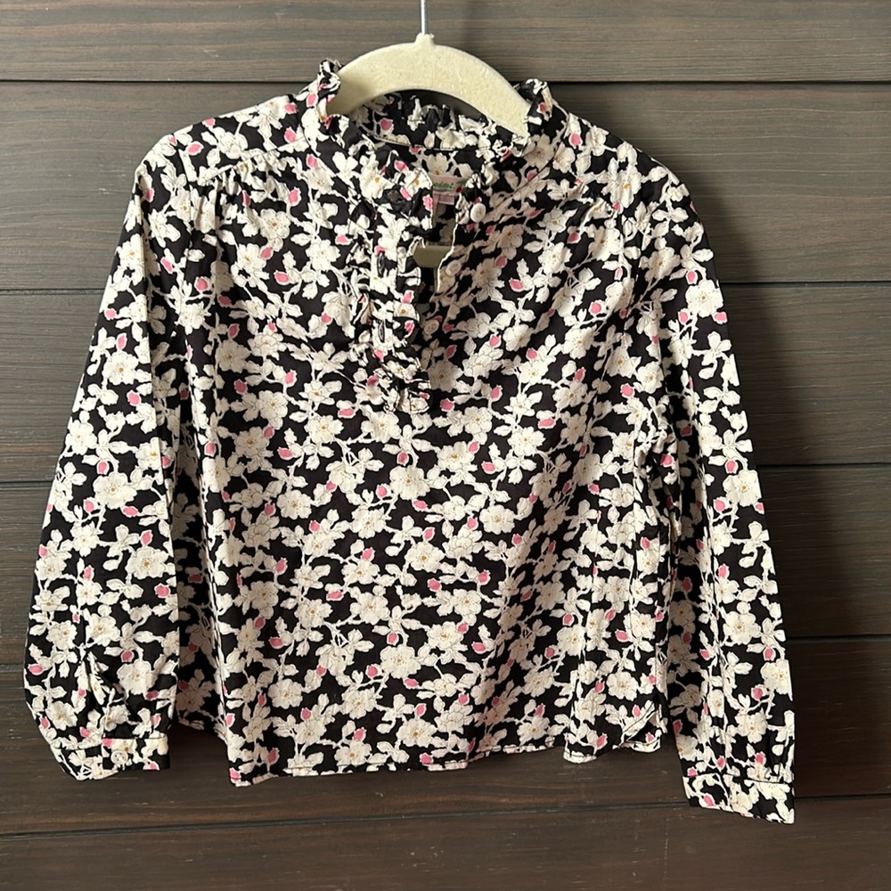 Bonpoint Girls 4 Floral Blouse